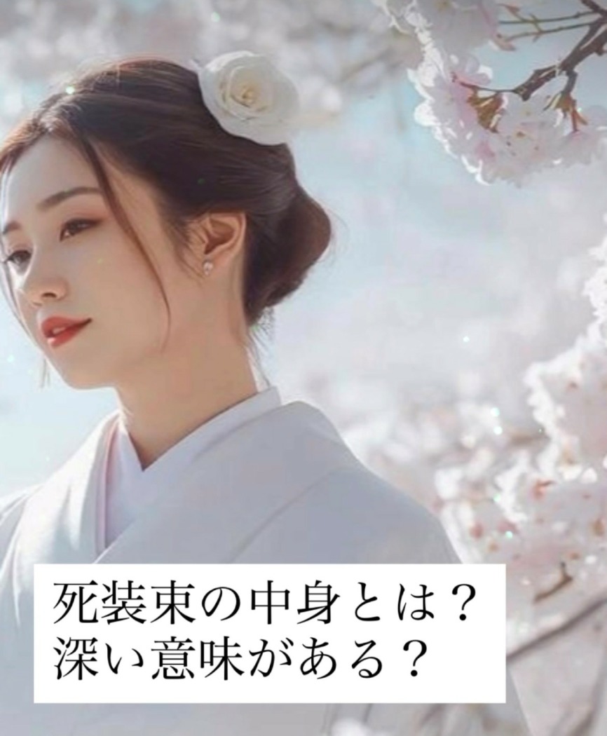 一般的な死装束の中身とは?深い意味がある?基本的な死装束についてご紹介します | 死装束・仏衣・エンディングドレス専門店のさくらさくら